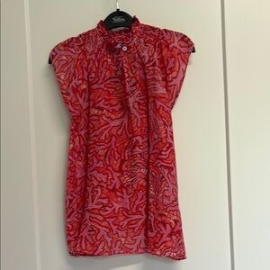Chufy My Aussie Days Ciji Top in Red and Pink Coral Pattern, S